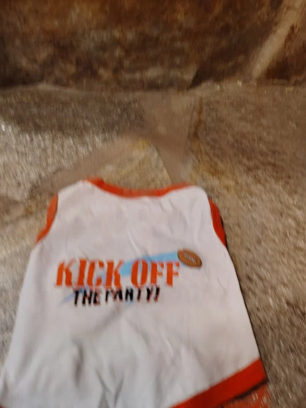 Kick Off The Party Football Dog Shirt Sleeveless Tank Top Pet Cat
